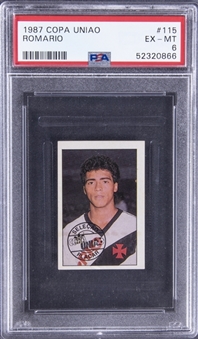 1987 Copa Uniao #115 Romario Rookie Card - PSA EX-MT 6 (Only 3 Graded Higher)